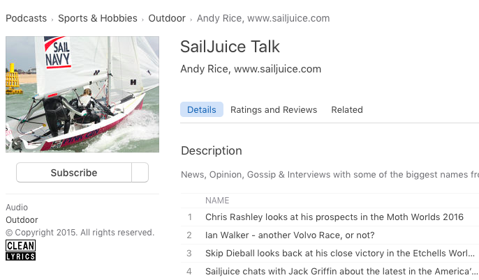 SailJuice on Apple iTunes